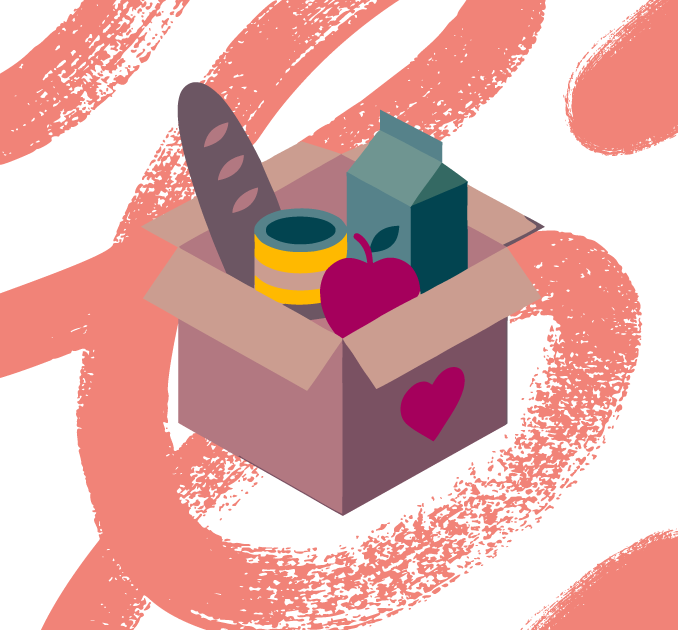 Community Food Parcel Illustrations