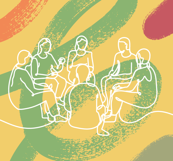 Community Group Chat Illustrations